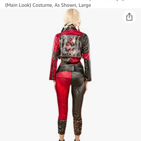 Harley Quinn suicide squad costume! Size Large. NEVER BEEN WORN. - Picture 5 of 7